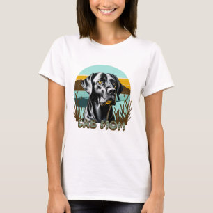 Schwarzer Lab   Lab Mom Hundeliebhaber T-Shirt