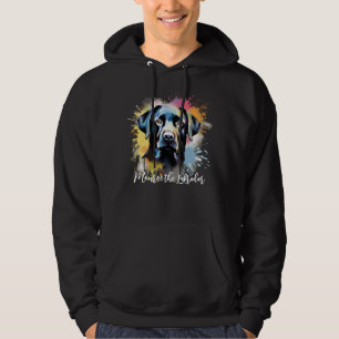 Schwarzer Lab Personalisierter Splash Hoodie