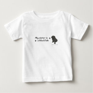 schwarzer Labrador Baby T-shirt