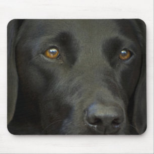 Schwarzer Labrador-Hund Mousepad