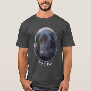 Schwarzer Labrador Hund Personalisiert T-Shirt