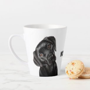 Schwarzer Labrador Milchtasse