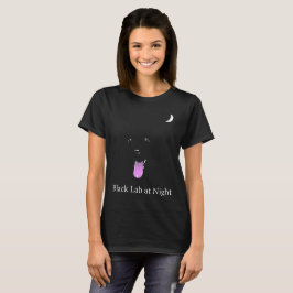 Schwarzer Labrador nachts T-Shirt