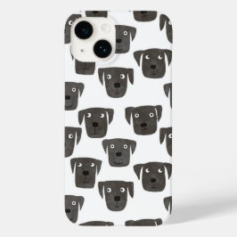 Schwarzer Labrador Retriever Hund Case-Mate iPhone 14 Hülle