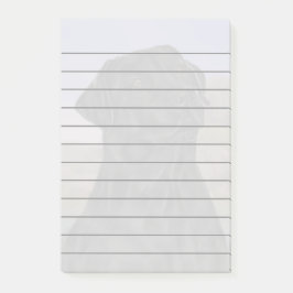 Schwarzer Labrador Retriever Hund Druck Post-it Klebezettel