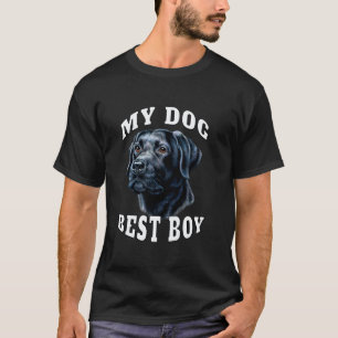 Schwarzer Labrador Retriever Hundebesitzer Design T-Shirt