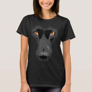 Schwarzer Labrador Retriever Lab Hund Hunde Gesich T-Shirt