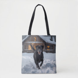 Schwarzer Labrador Retriever Schultertasche Tasche