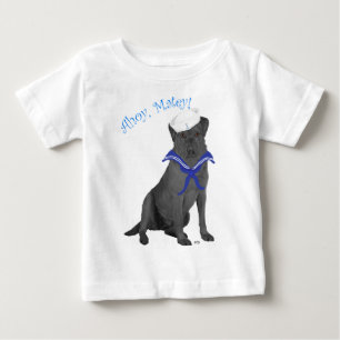 Schwarzer Labrador Retriever Seemann Baby T-shirt