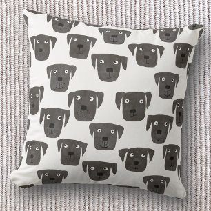Schwarzer Labrador Retriever Süß Kissen