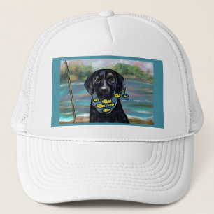 Schwarzer Labrador Retriever Truckerkappe