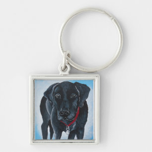 Schwarzer Labrador Schlüsselanhänger