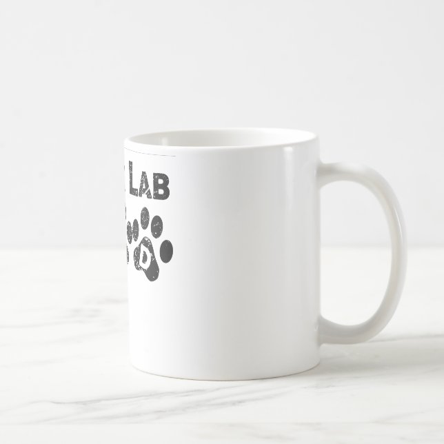 Schwarzer Labrador-Vater Kaffeetasse (Rechts)