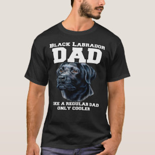 Schwarzer Labrador-Vater wie ein normaler Vater nu T-Shirt