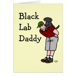 Schwarzer Labrador-Vati