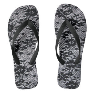 Schwarzer Lauf Flip Flops