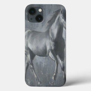 Schwarzer laufender Stallion iPhone 13 Hülle