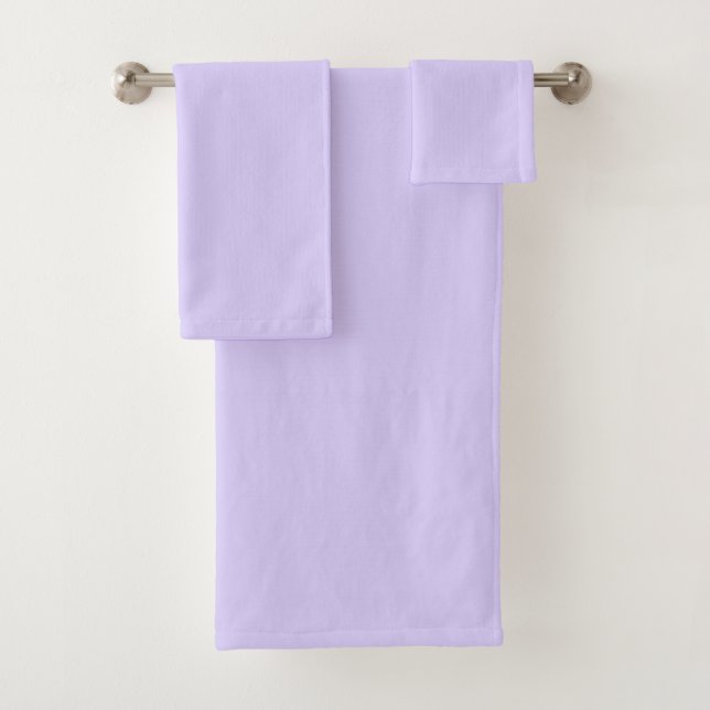 Schwarzer Lavendel mit fester Farbe Badhandtuch Set (Insitu)