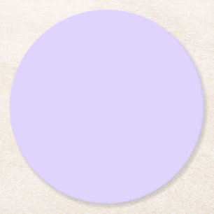 Schwarzer Lavendel mit fester Farbe Runder Pappuntersetzer