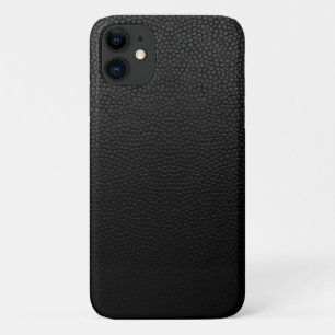 Schwarzer Leder Case-Mate iPhone Hülle