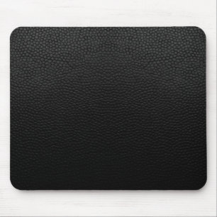 Schwarzer Leder Mousepad