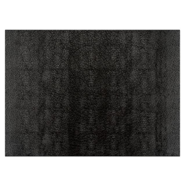 Schwarzer Leder Schneidebrett (Vorderseite)