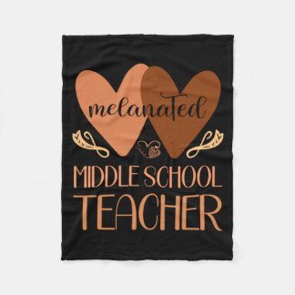 Schwarzer Lehrer der Mittelschule Schwarze Geschic Fleecedecke