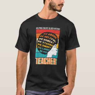 Schwarzer Lehrerbildner Afroamerikaner Schwarze Ge T-Shirt