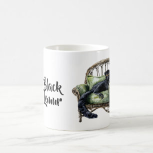 Schwarzer Lemur-Stuhl Kaffeetasse