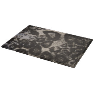 SCHWARZER LEOPARDDRUCK SCHNEIDEBRETT