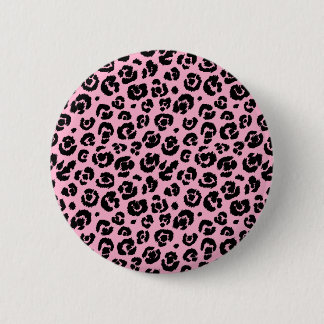 Schwarzer Leoparden Button