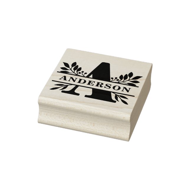 Schwarzer Letter A Folienstapel Gummistempel (Stempel)