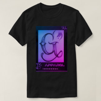 Schwarzer, lila und rosa G/Apparel T - Shirt