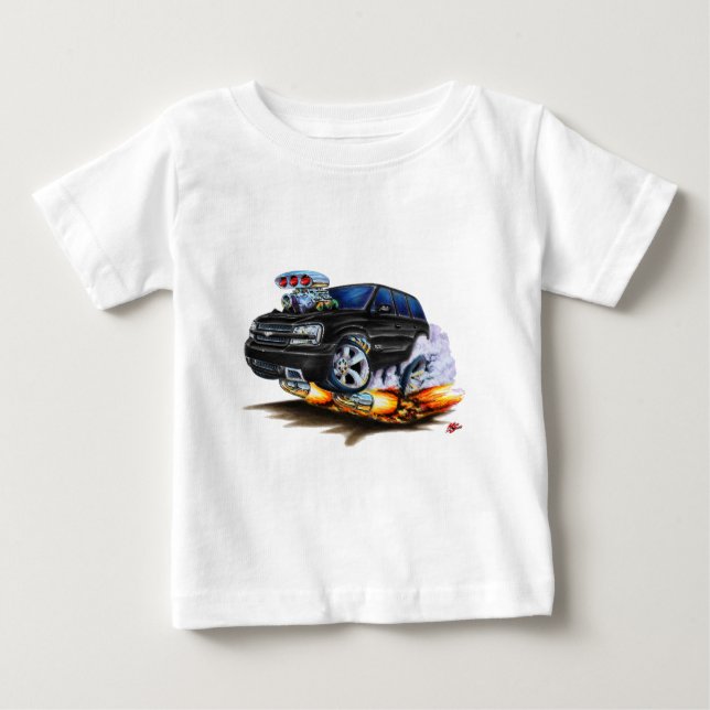 Schwarzer LKW des Trailblazer-SS Baby T-shirt (Vorderseite)