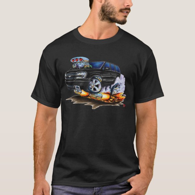 Schwarzer LKW des Trailblazer-SS T-Shirt (Vorderseite)
