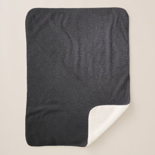 Schwarzer Luxus-Ziermandaldesign Sherpadecke