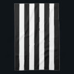 Schwarzer Markisen-Streifen Geschirrtuch<br><div class="desc">Schwarzer Markisen-Streifen</div>