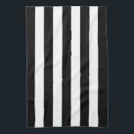 Schwarzer Markisen-Streifen Geschirrtuch<br><div class="desc">Schwarzer Markisen-Streifen</div>