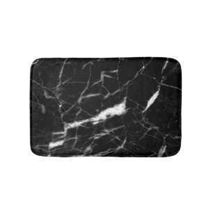 Schwarzer Marmor Badematte