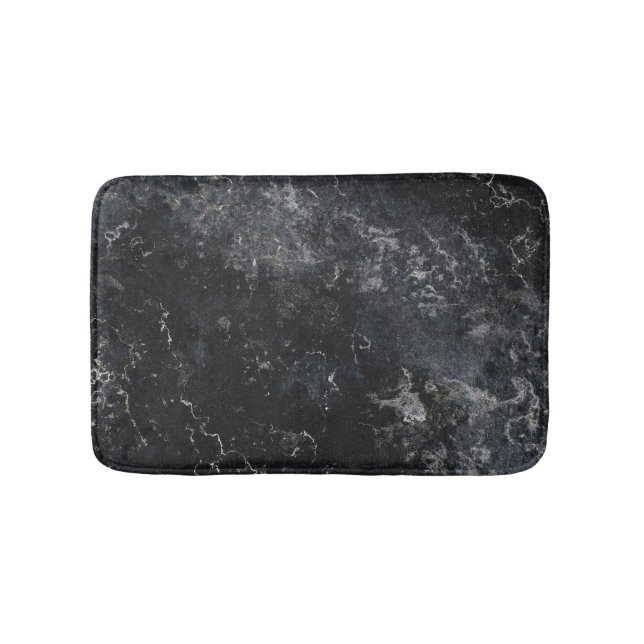 Schwarzer Marmor Badematte (Vorderseite)