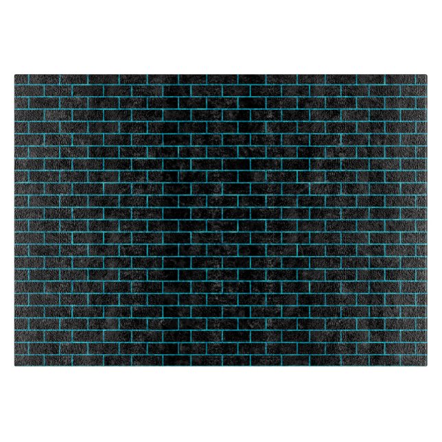 SCHWARZER MARMOR BRICK1 U. TÜRKIS-MARMOR SCHNEIDEBRETT (Vorderseite)
