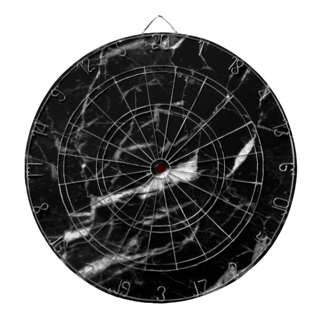 Schwarzer Marmor Dartscheibe (vorne)