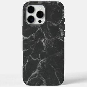 Schwarzer Marmor iPhone 16 Pro Max Hülle