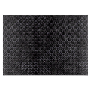 SCHWARZER MARMOR SCALES2 U. SCHWARZES AQUARELL SCHNEIDEBRETT