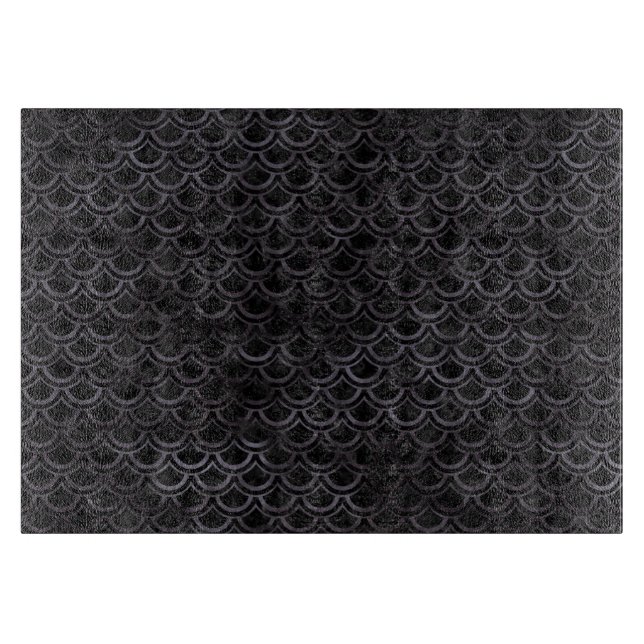 SCHWARZER MARMOR SCALES2 U. SCHWARZES AQUARELL SCHNEIDEBRETT (Vorderseite)