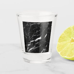 Schwarzer Marmor Schnapsglas