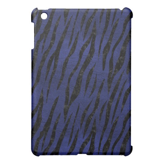 SCHWARZER MARMOR SKIN3 U. BLAUES LEDER (R) HÜLLE FÜR iPad MINI