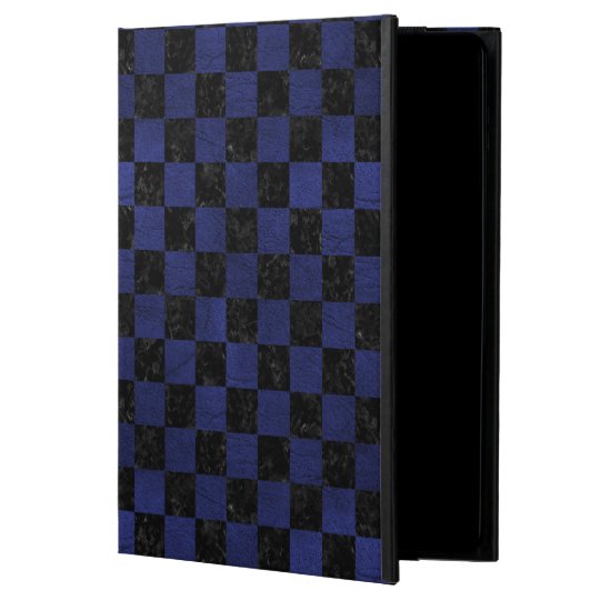 SCHWARZER MARMOR SQUARE1 U. BLAUES LEDER