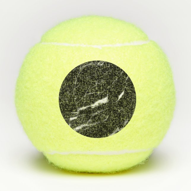 Schwarzer Marmor Tennisbälle (Vorderseite)