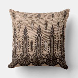 Schwarzer Mesh Kissen